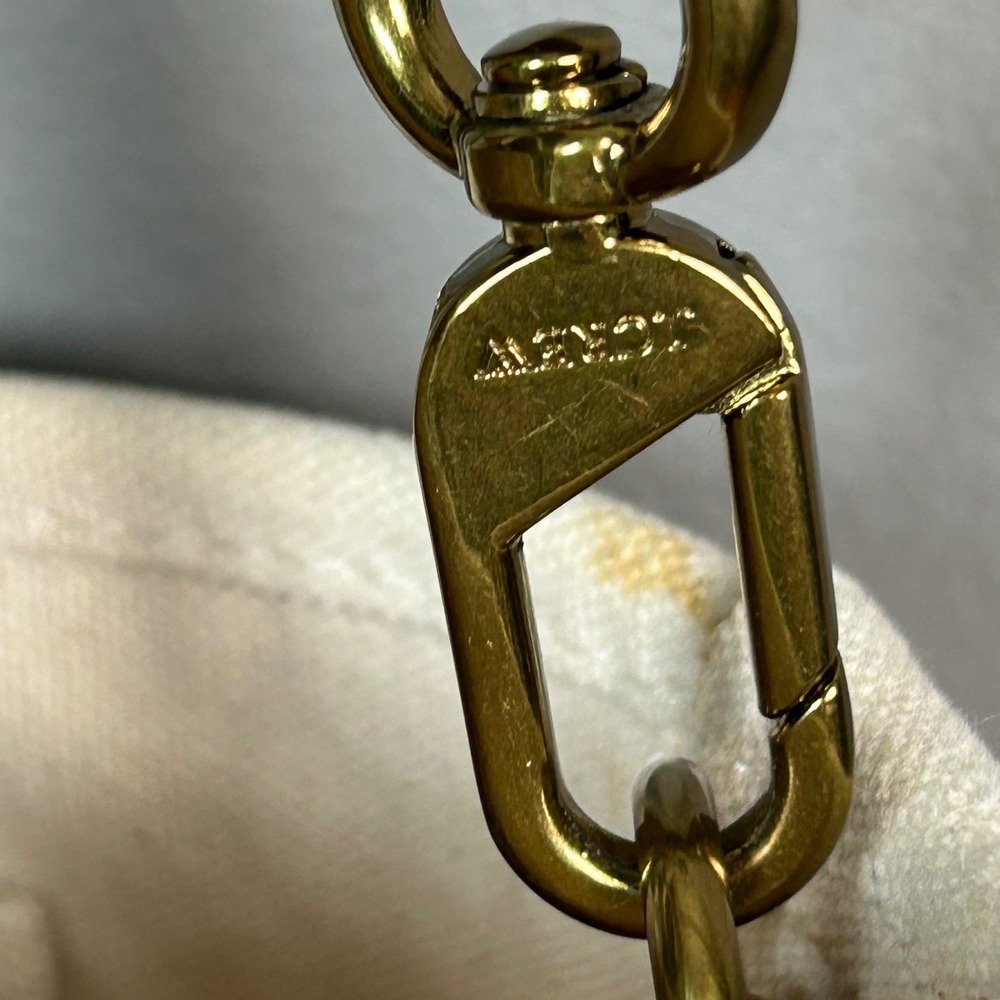J.Crew Mini Montauk Tote Bag Green Natural Canvas Crossbody Preppy New England - Picture 10 of 14